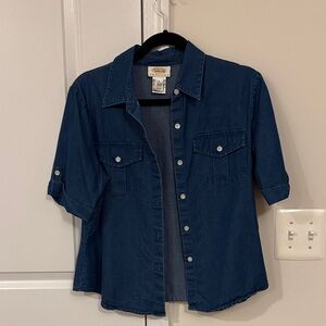 Talbots Blue Button Down Shirt